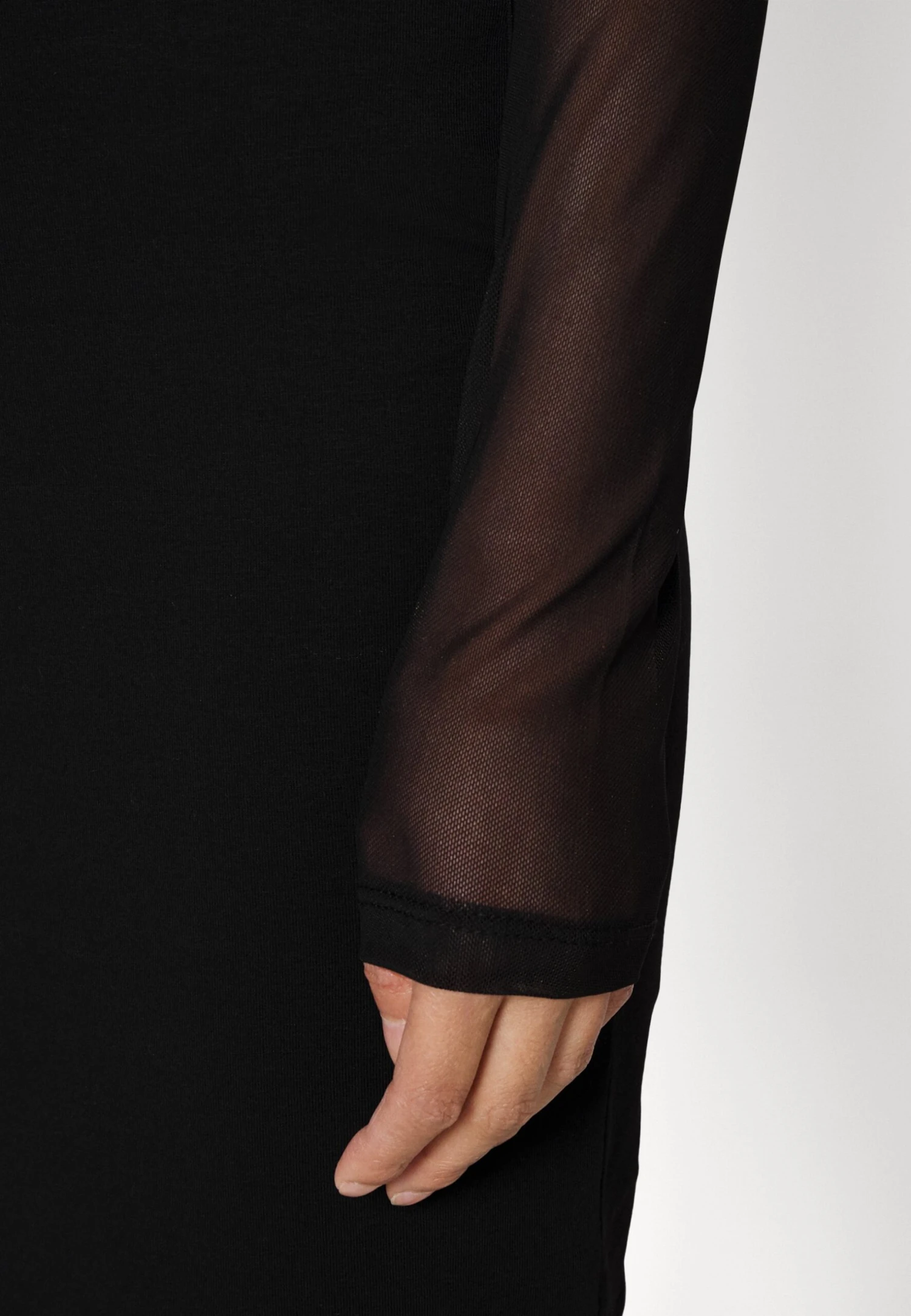 Robe En Jersey - Black 6 Robe En Jersey - Black – Image 6