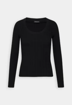 Even&Odd Ribbed - Variegated - Pullover - Black -Magasin De Vêtements De Mode Even&Odd 060b338959144358b07bb23adf31279b scaled