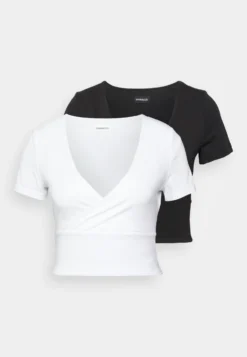 2 Pack - T-Shirt Basique - Black/White