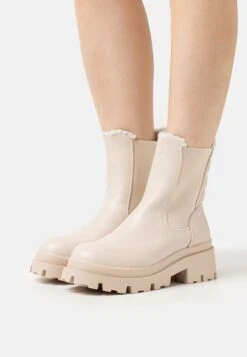 Winter Boot - Bottines À Plateau - Beige