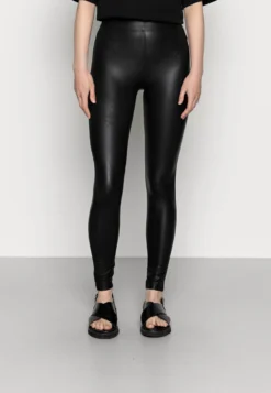 Even&Odd Wet Look Leggings - Legging - Black