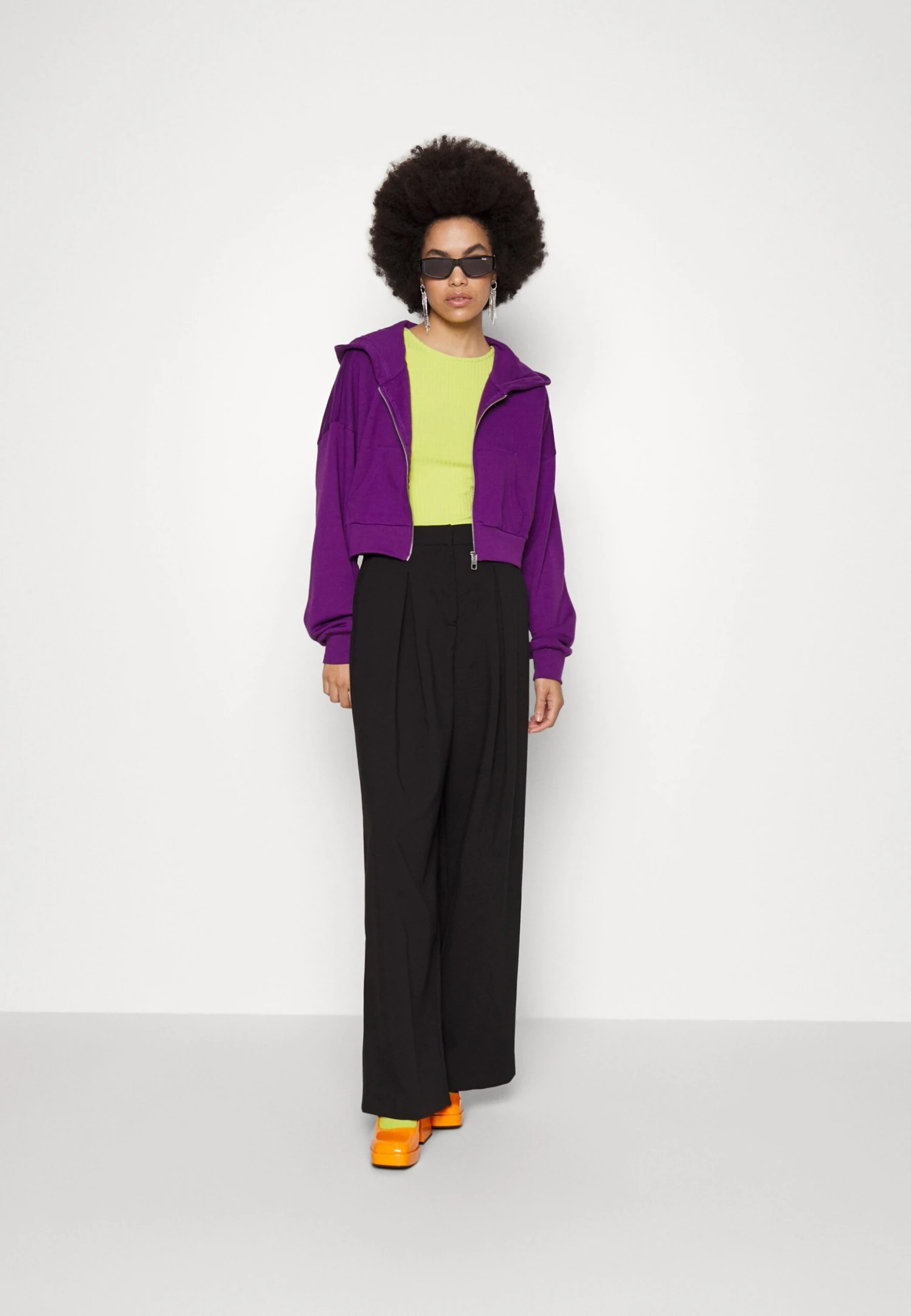 Even&Odd Sweat Zippé - Dark Purple 2 Even&Odd Sweat Zippé - Dark Purple – Image 2