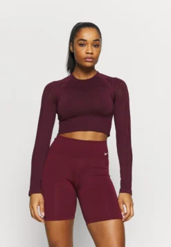 T-Shirt À Manches Longues - Bordeaux -Magasin De Vêtements De Mode Even&Odd 1efcf2534f354b4297879764872afc8c scaled