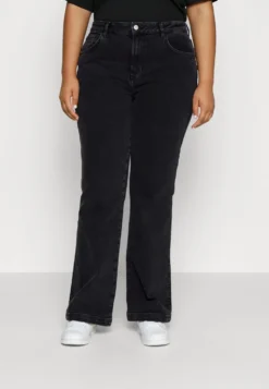 Young Washed Clean Kick Flare - Jean Bootcut - Black Denim