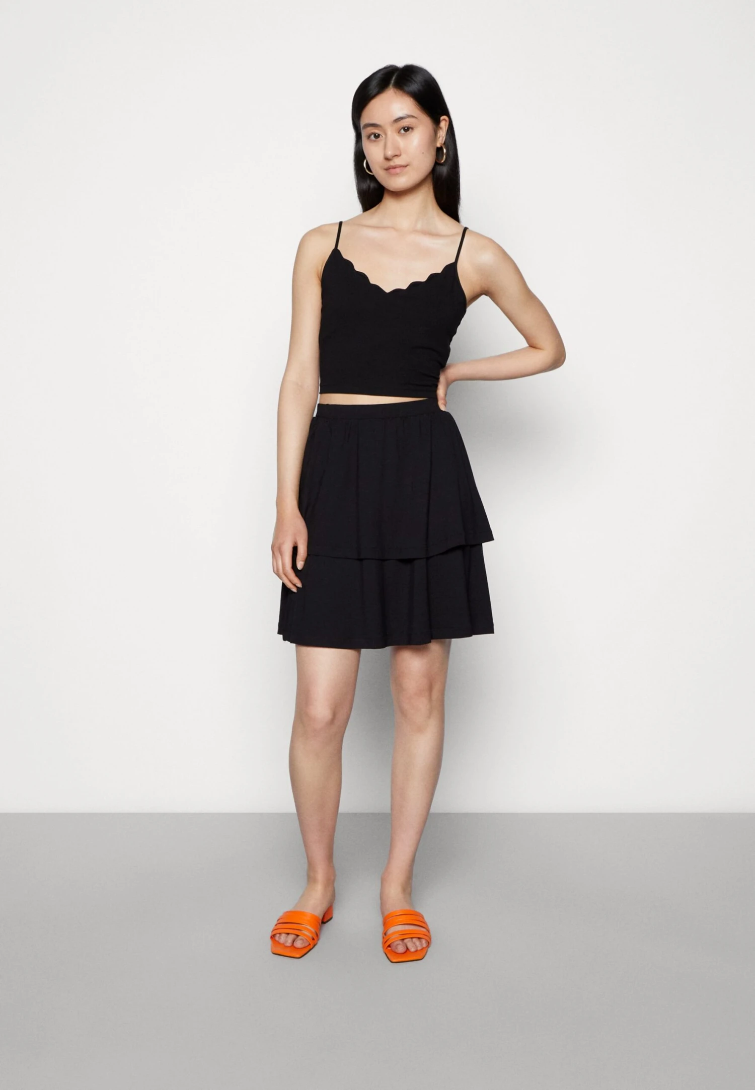 Even&Odd Jupe Trapèze - Black/Brown 5 Even&Odd Jupe Trapèze - Black/Brown – Image 5