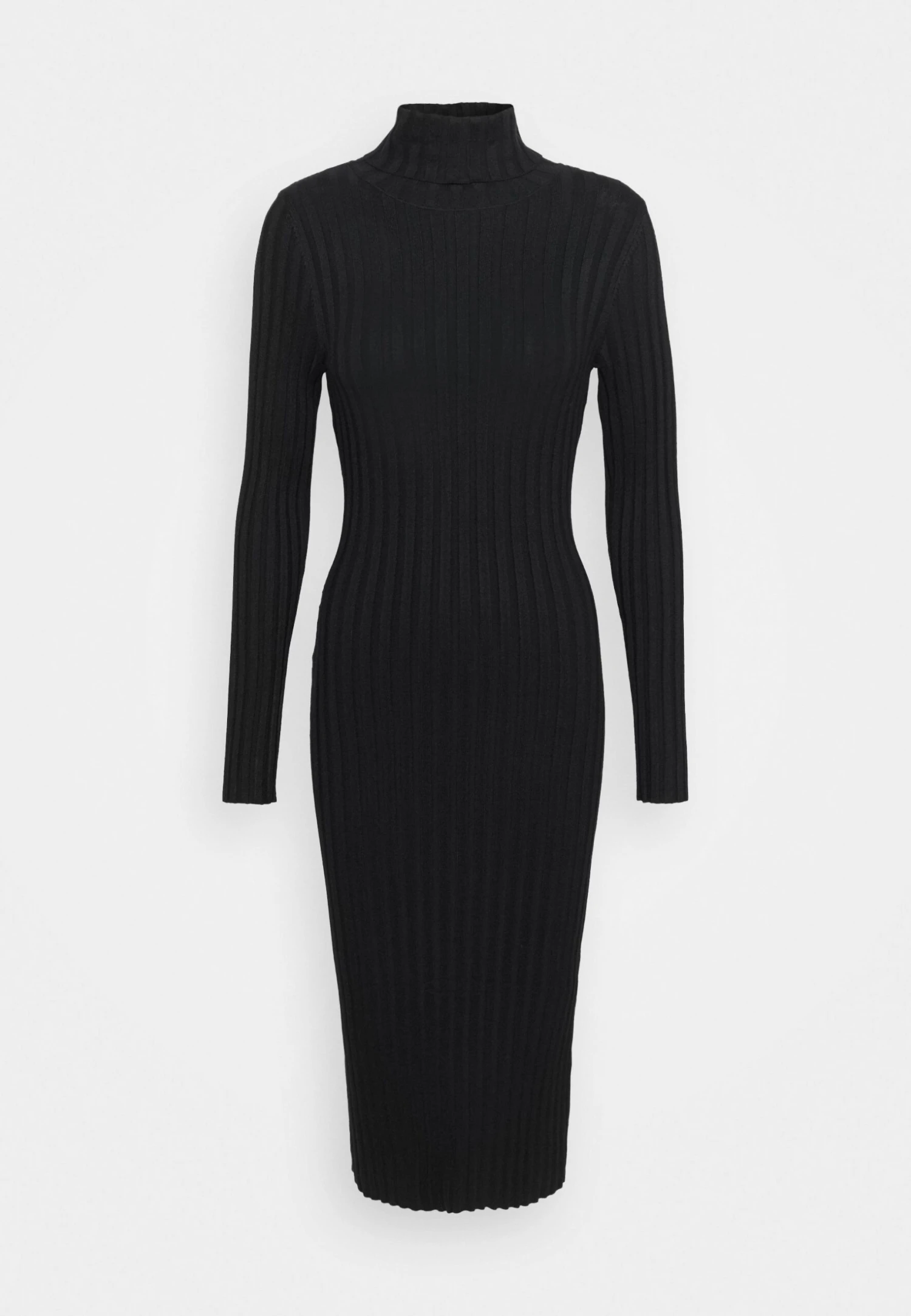 Even&Odd Rollkragen Bodycon Ripp Midi Strickkleid - Robe Fourreau - Black 4 Even&Odd Rollkragen Bodycon Ripp Midi Strickkleid - Robe Fourreau - Black – Image 4