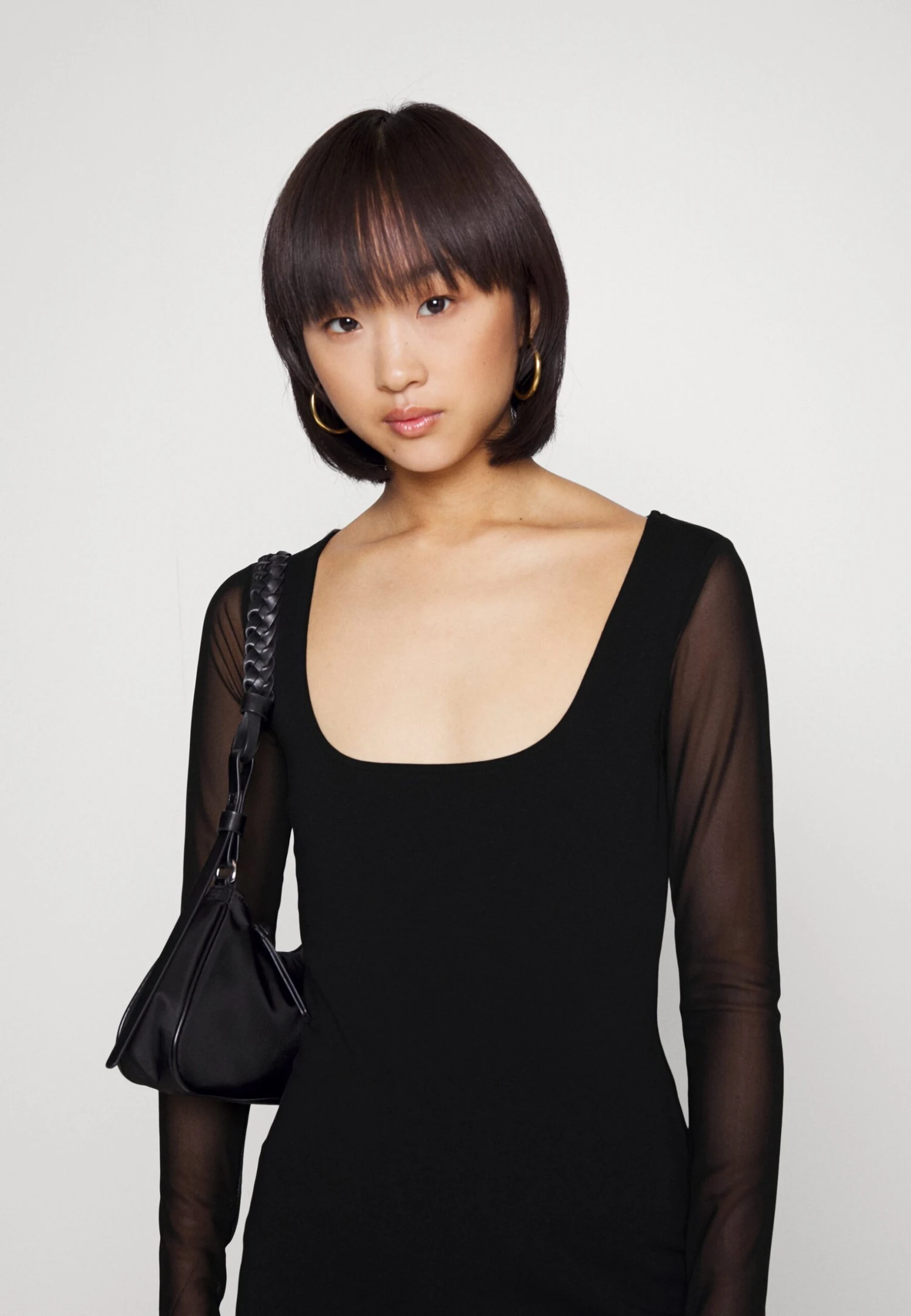 Robe En Jersey - Black 4 Robe En Jersey - Black – Image 4