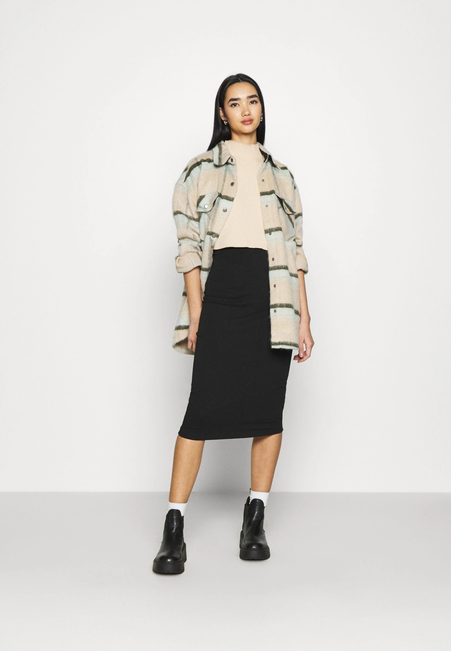 Even&Odd 2 Pack - Jupe Crayon - Black/Bordeaux 2 Even&Odd 2 Pack - Jupe Crayon - Black/Bordeaux – Image 2