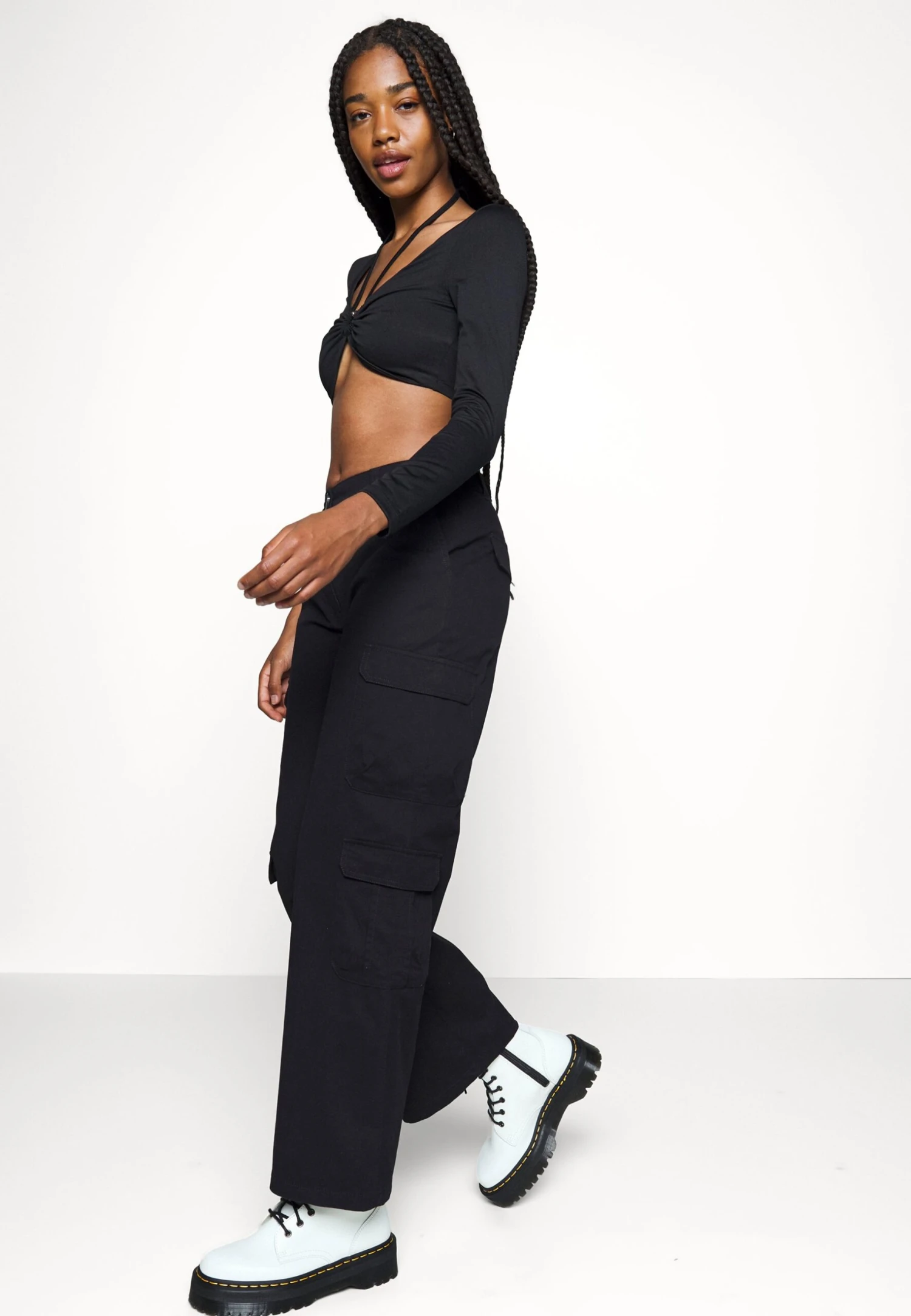 Even&Odd Pantalon Cargo - Black 5 Even&Odd Pantalon Cargo - Black – Image 5