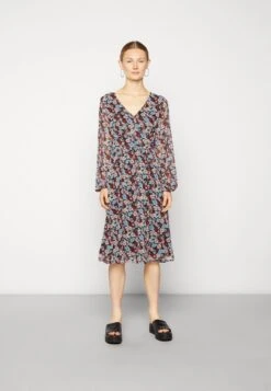 Even&Odd Robe De Jour - Black/Red/Multi-Coloured