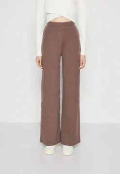 Even&Odd Pantalon Classique - Mottled Dark Brown