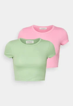 2 Pack - T-Shirt Basique - 402 - Pink_602 - Green -Magasin De Vêtements De Mode Even&Odd 752d3816c2b14a97a26e55c5896fd842 scaled