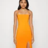 Even&Odd Strappy Mini Bodycon Dress - Robe En Jersey - Orange
