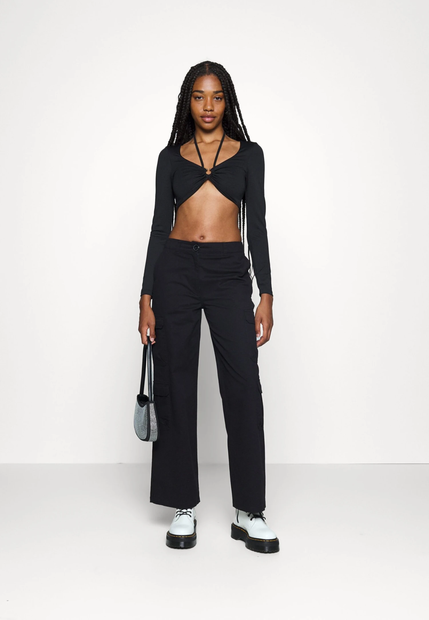 Even&Odd Pantalon Cargo - Black 2 Even&Odd Pantalon Cargo - Black – Image 2