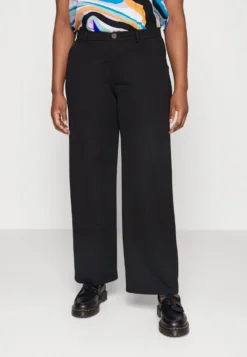 Tailored Wide Trouser - Pantalon Classique - Black