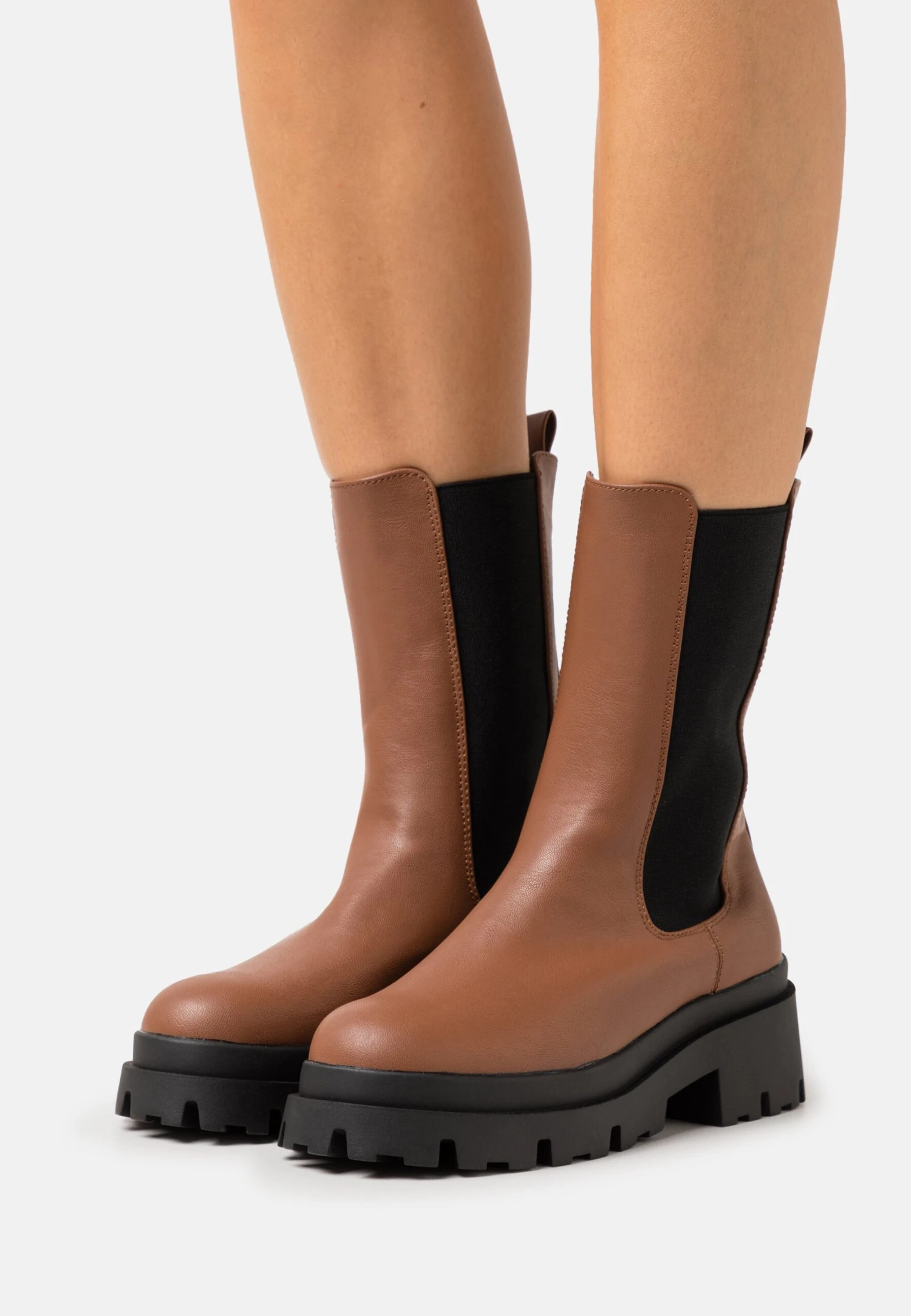 Even&Odd Bottes À Plateau - Cognac 1 Even&Odd Bottes À Plateau - Cognac