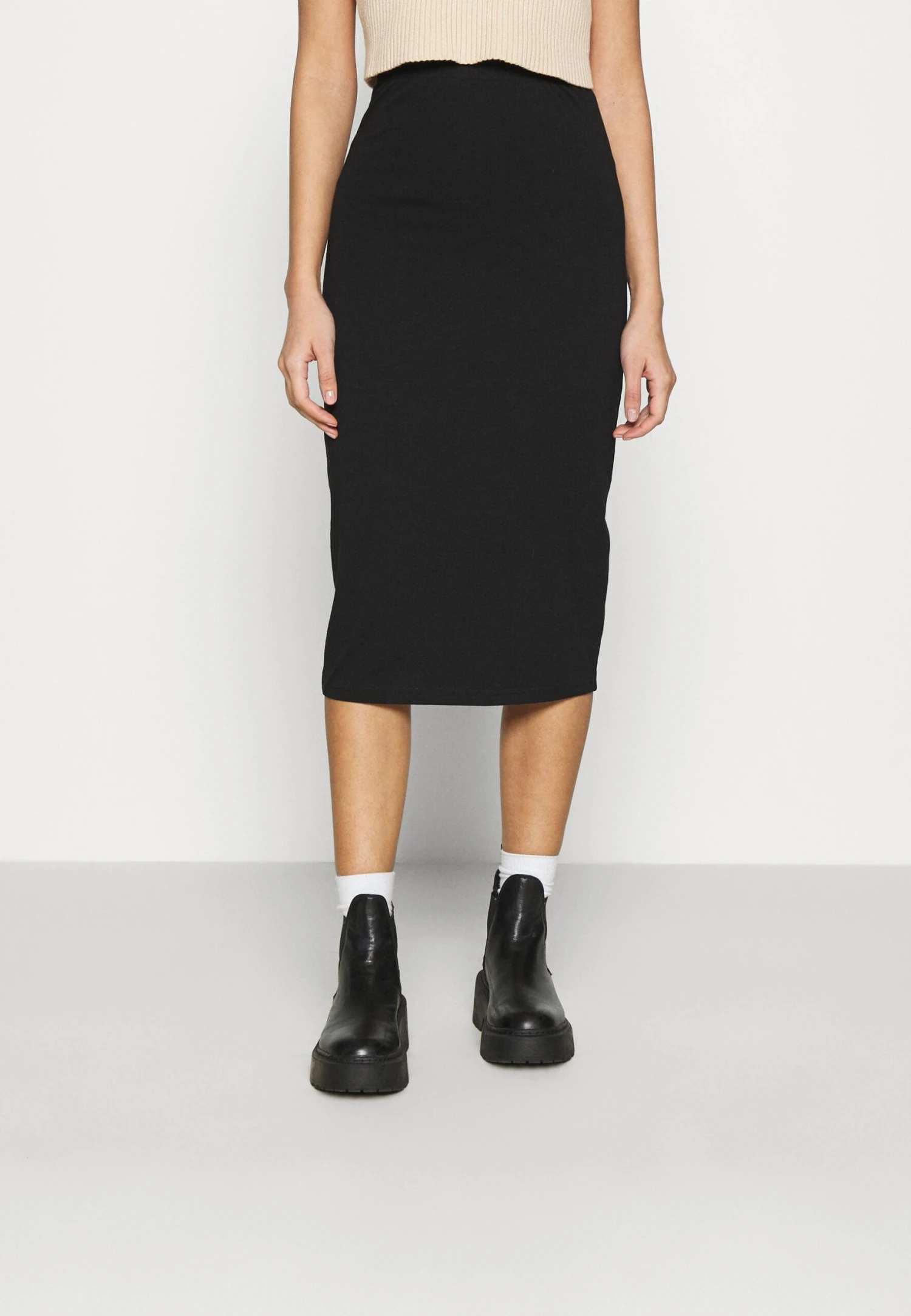 Even&Odd 2 Pack - Jupe Crayon - Black/Bordeaux 3 Even&Odd 2 Pack - Jupe Crayon - Black/Bordeaux – Image 3