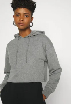 Even&Odd Basic - Cropped Oversized Hoodie - Sweat À Capuche - Mottled Grey -Magasin De Vêtements De Mode Even&Odd a515cc8d039c45de9f1c2da95b620511 scaled