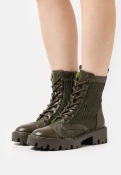 Even&Odd Bottines À Plateau - Khaki