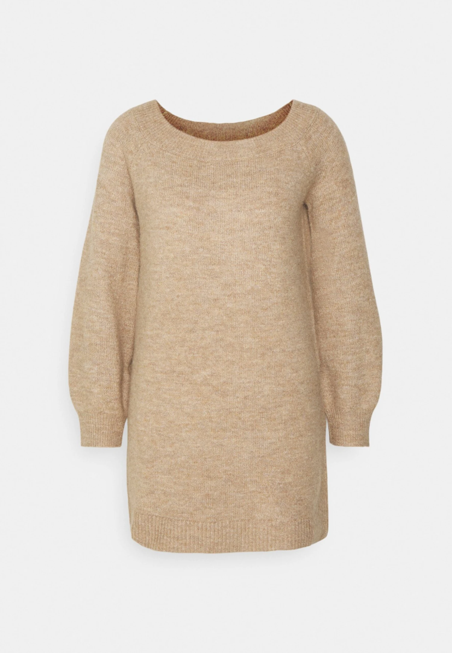 Even&Odd Schulterfrei Mini Strickkleid - Robe Pull - Camel 4 Even&Odd Schulterfrei Mini Strickkleid - Robe Pull - Camel – Image 4