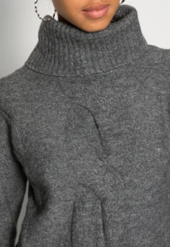 Even&Odd Rollkragen Mini Strickkleid - Robe Pull - Mottled Dark Grey -Magasin De Vêtements De Mode Even&Odd ae12d10c9f3a4d5598861ff21613d15c scaled