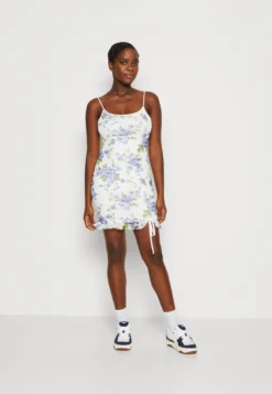 Even&Odd Robe Fourreau - White/Blue