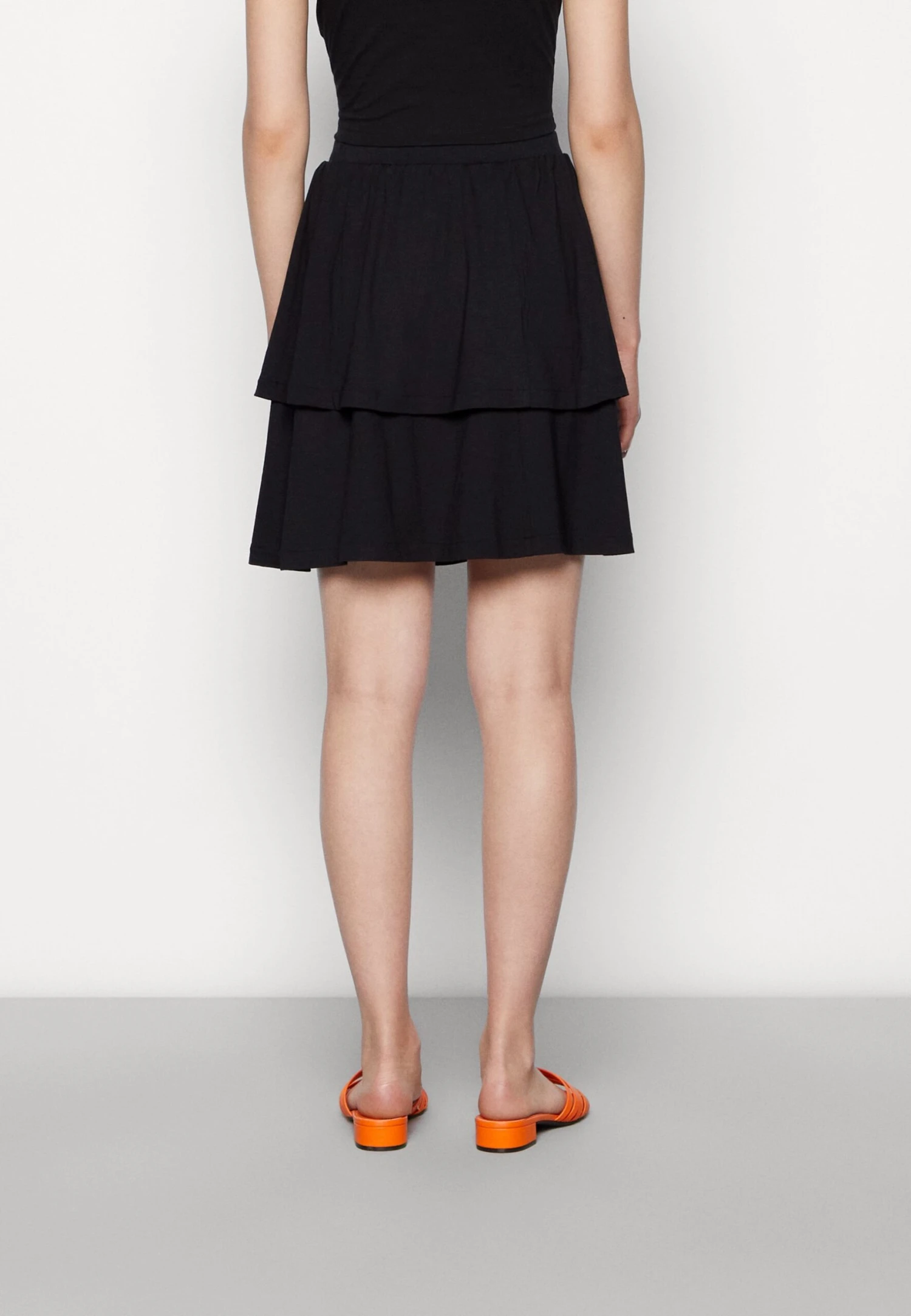 Even&Odd Jupe Trapèze - Black/Brown 3 Even&Odd Jupe Trapèze - Black/Brown – Image 3