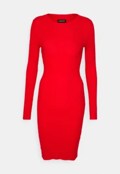 Even&Odd Crew Ausschnitt Ripp Basic Bodycon Mini Strickkleid - Robe Fourreau - Berry -Magasin De Vêtements De Mode Even&Odd e57b0e4a0d054e27ac65815742c05010 scaled