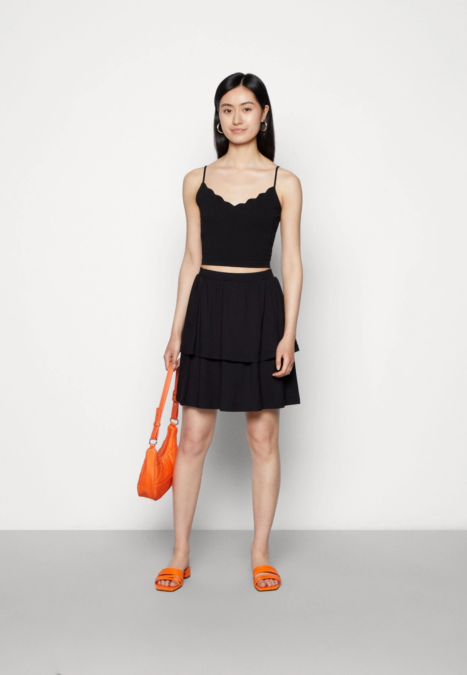 Even&Odd Jupe Trapèze - Black/Brown 1 Even&Odd Jupe Trapèze - Black/Brown