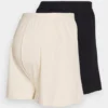 2 Pack - Short - Black/ Beige